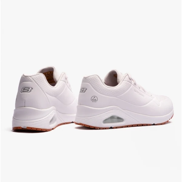 Skechers Work 108021EC UNO SR Womens Occupational Trainers White - Image 3
