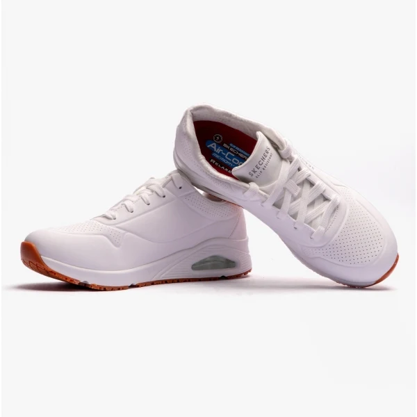 Skechers Work 108021EC UNO SR Womens Occupational Trainers White - Image 4