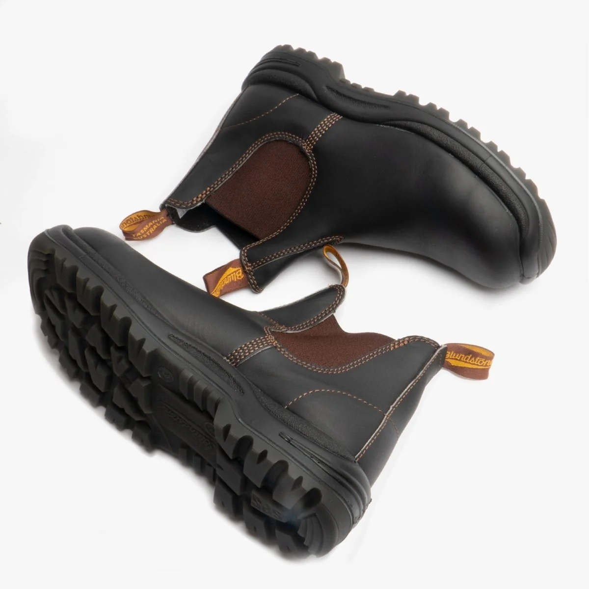 Blundstone 192 Unisex Safety Toe Dealer Boots Stout Brown - Image 9
