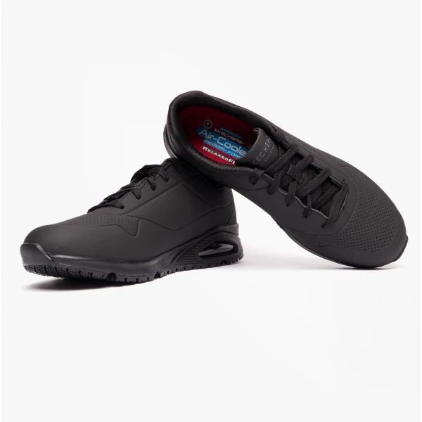 Skechers Work 200054EC UNO - SUTAL SR Mens Occupational Trainers Black - Image 4