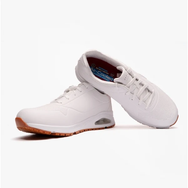 Skechers Work 200054EC UNO - SUTAL SR Mens Occupational Trainers White - Image 4