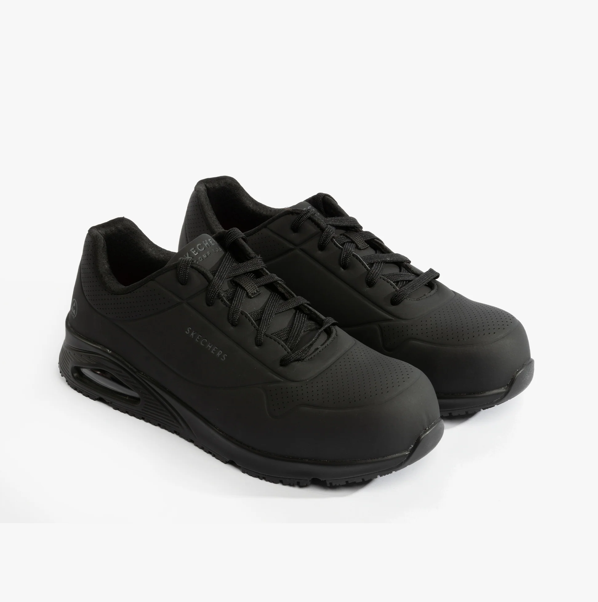 Skechers Work 200177EC UNO SR - DOLTIN Mens Safety Trainers Black - Image 6