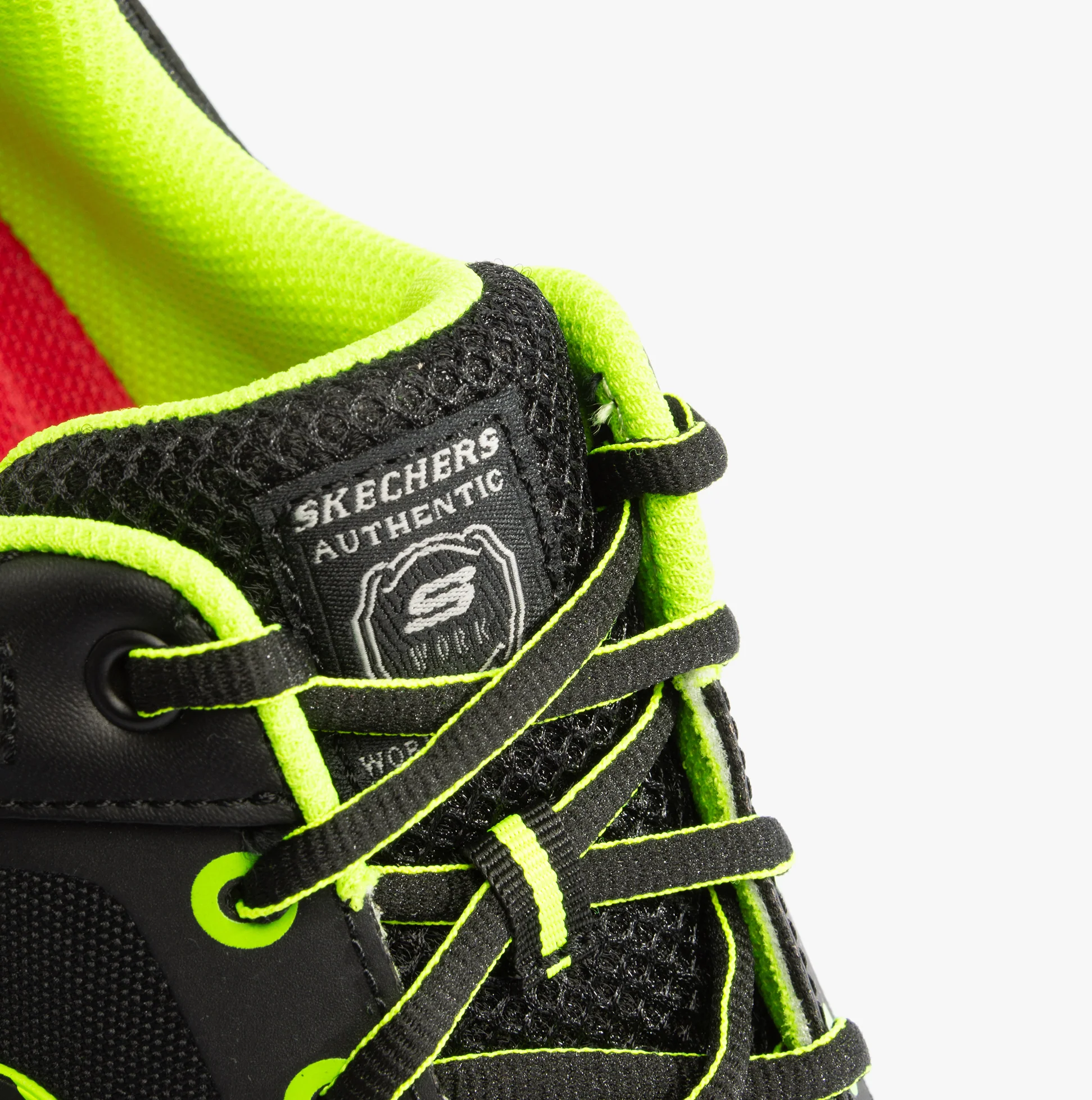 Skechers Work 200188EC GATLON Mens Safety Trainers Black/Lime - Image 4