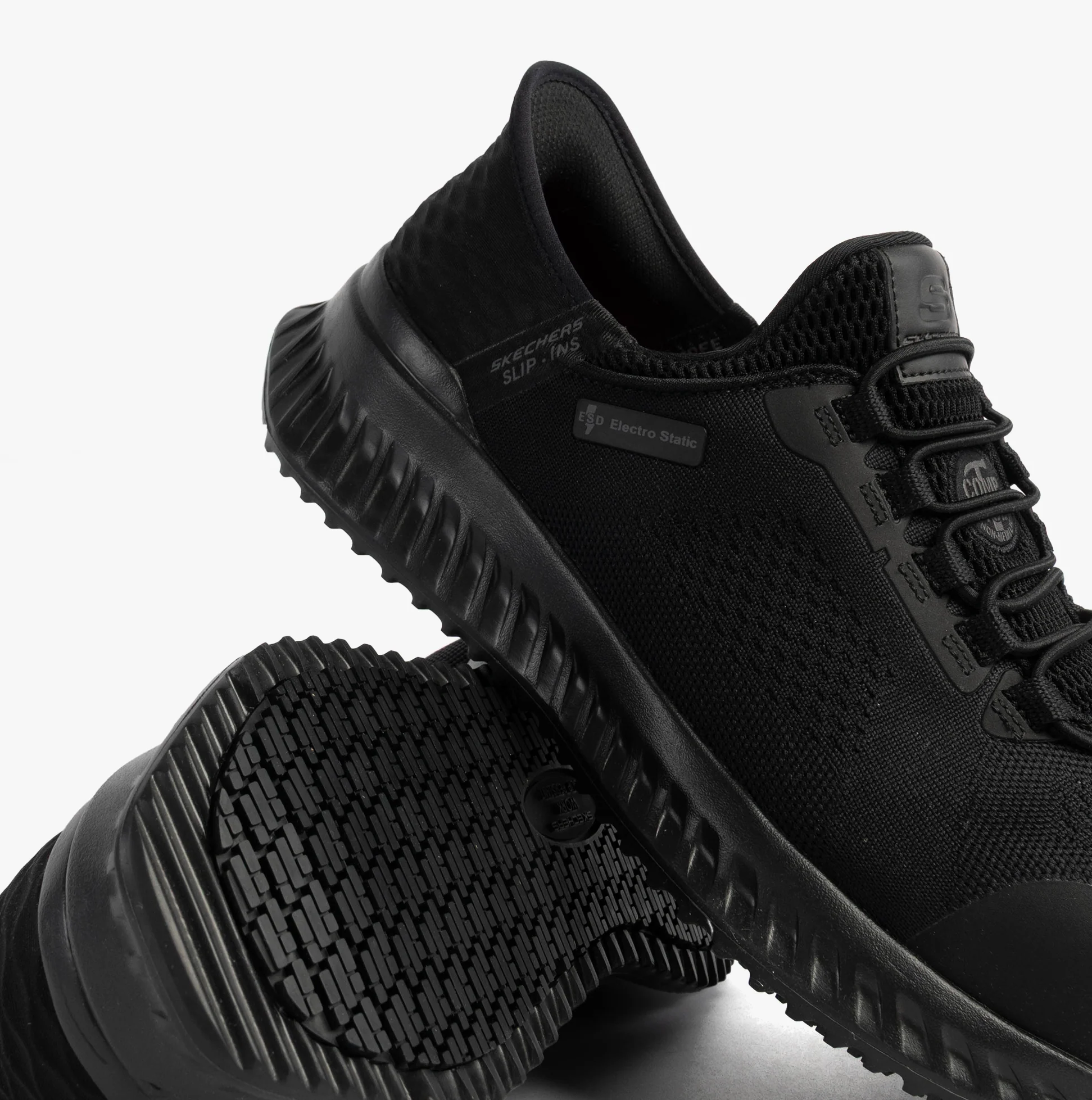 Skechers Work 200206EC TILIDO - FLETCHIT Mens Safety Trainers Black - Image 7
