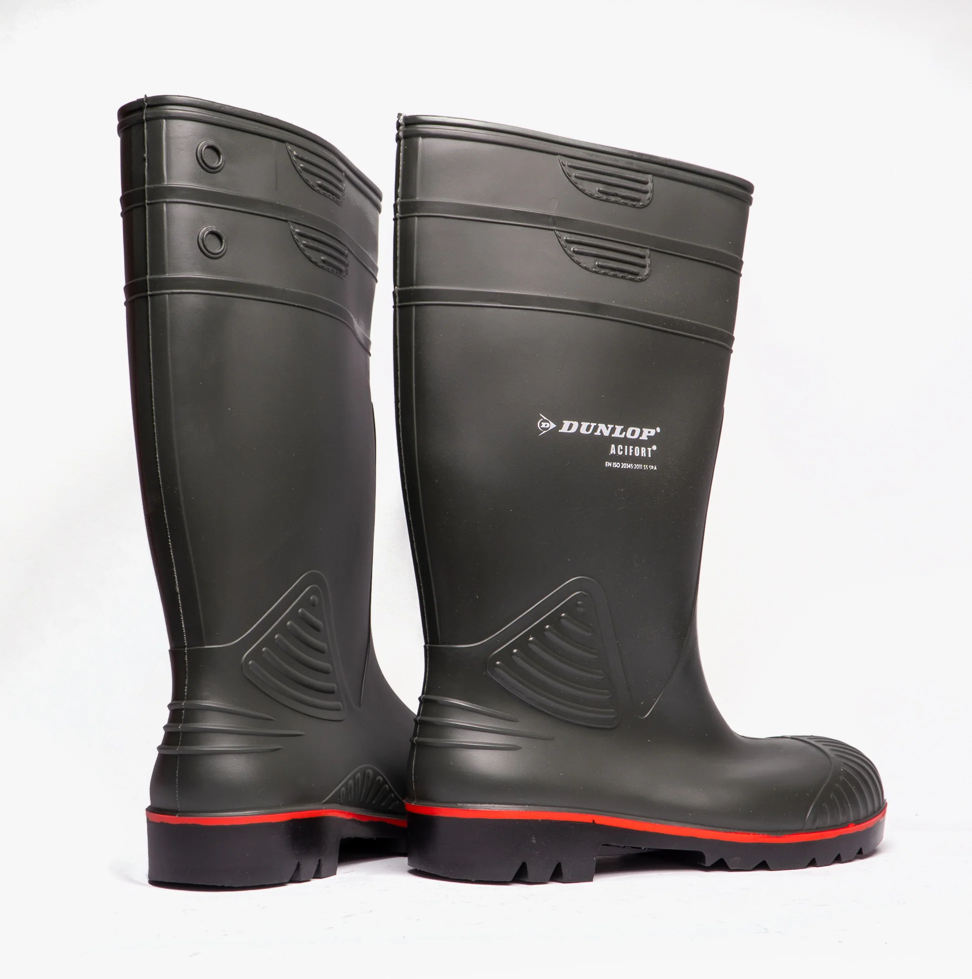 Dunlop ACIFORT Mens Safety Wellington Boots Dark Green - Image 3