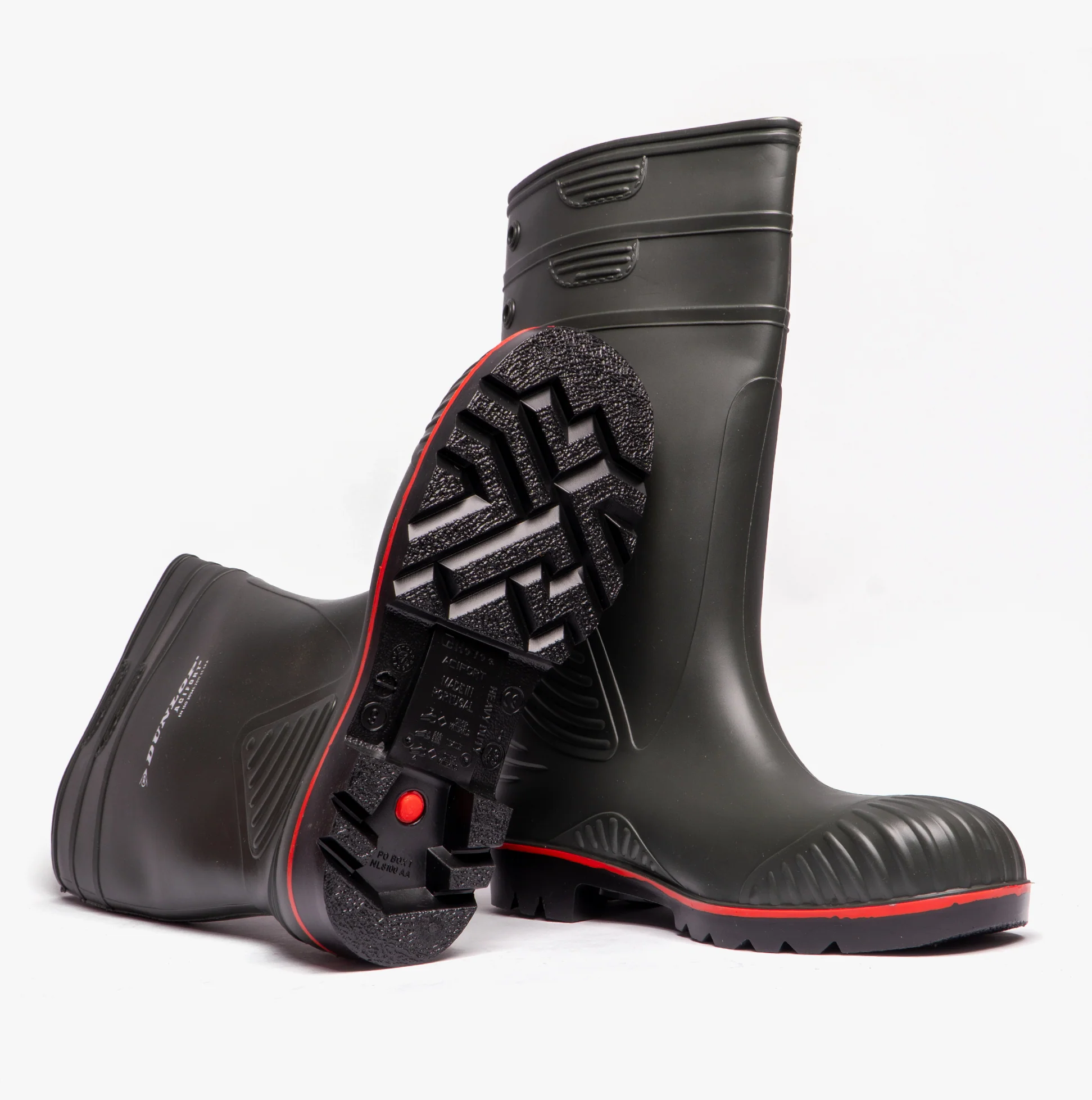 Dunlop ACIFORT Mens Safety Wellington Boots Dark Green - Image 5