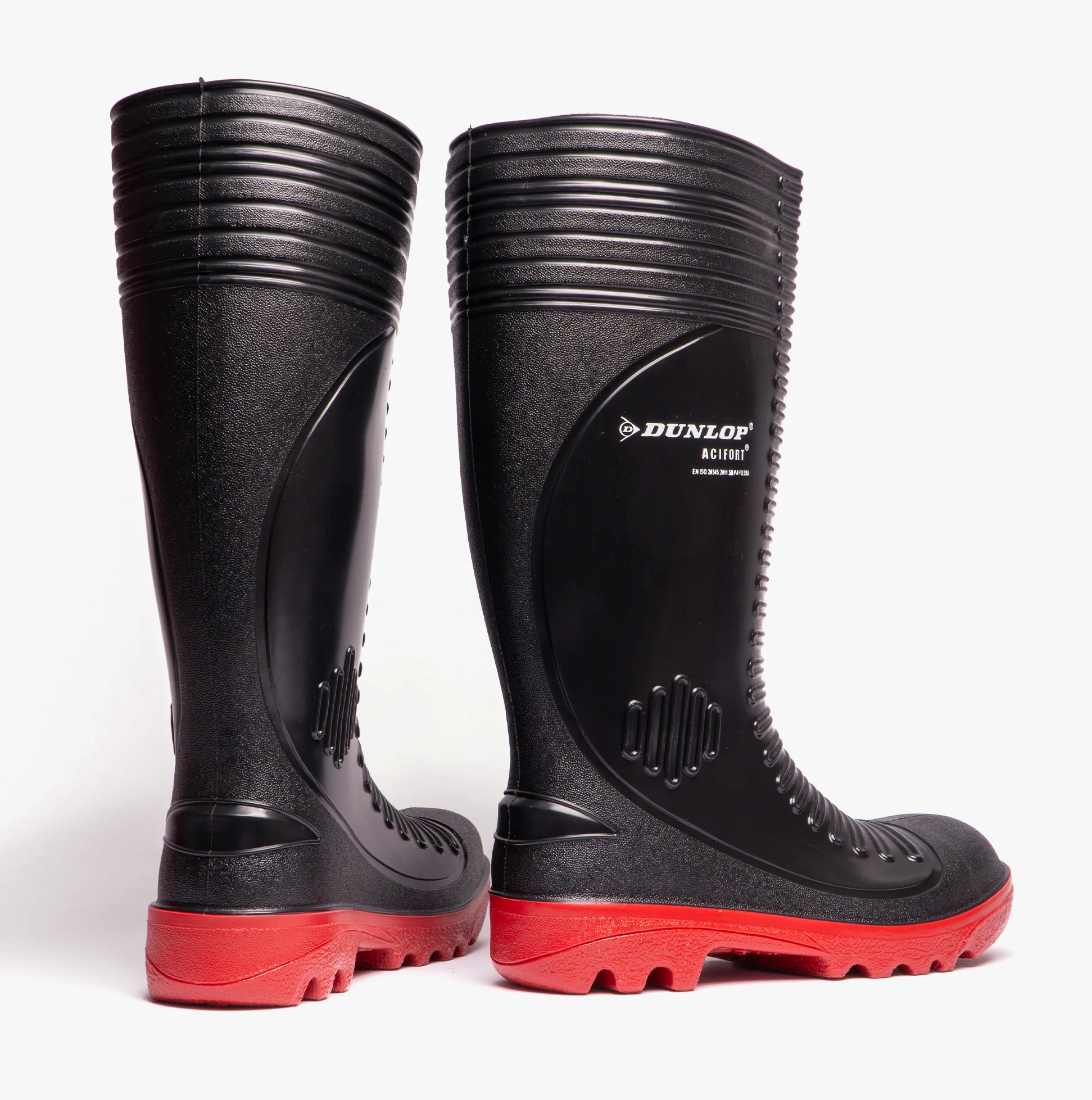 Dunlop ACIFORT Mens Safety Wellington Boots Black - Image 3