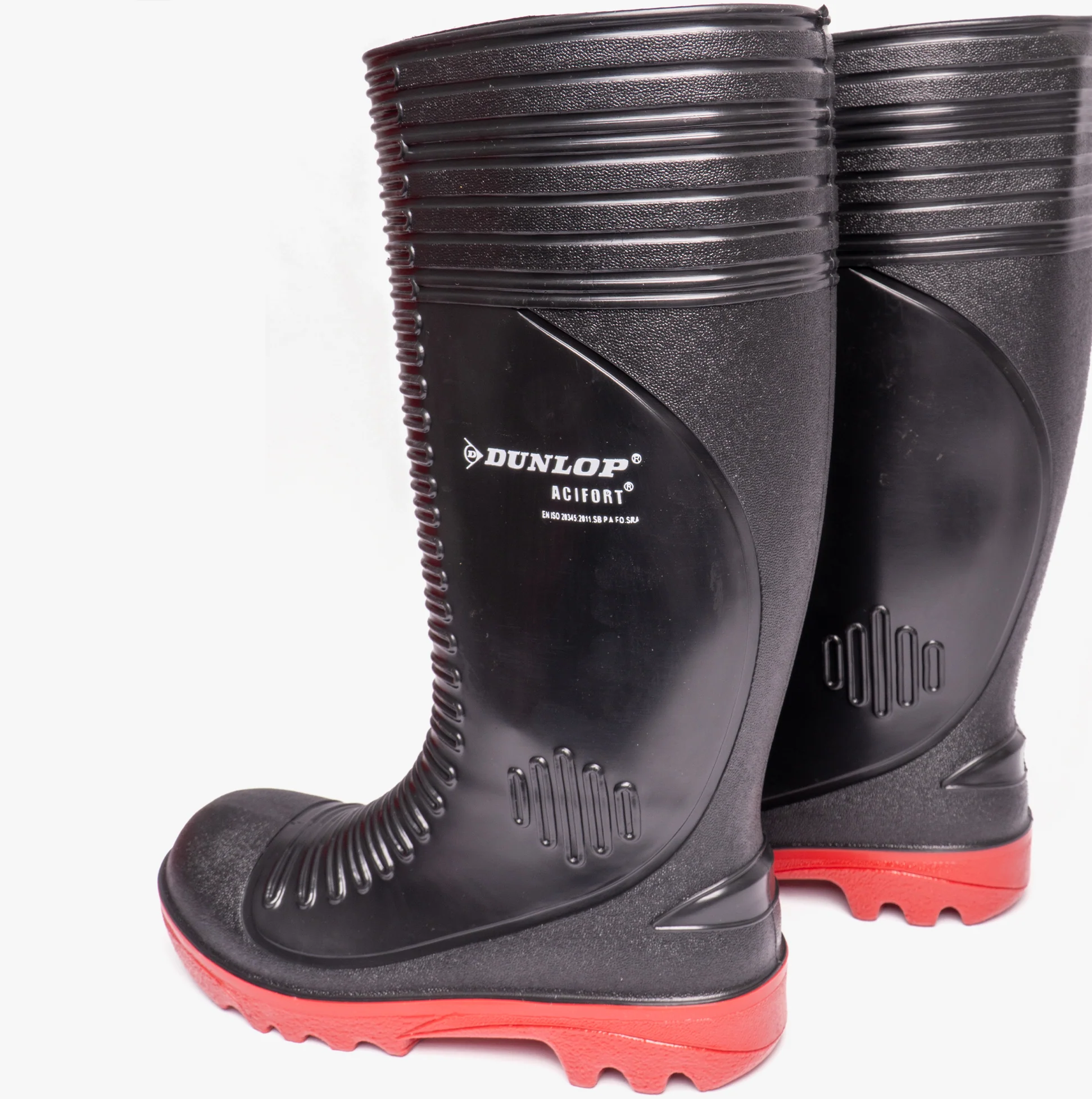 Dunlop ACIFORT Mens Safety Wellington Boots Black - Image 6