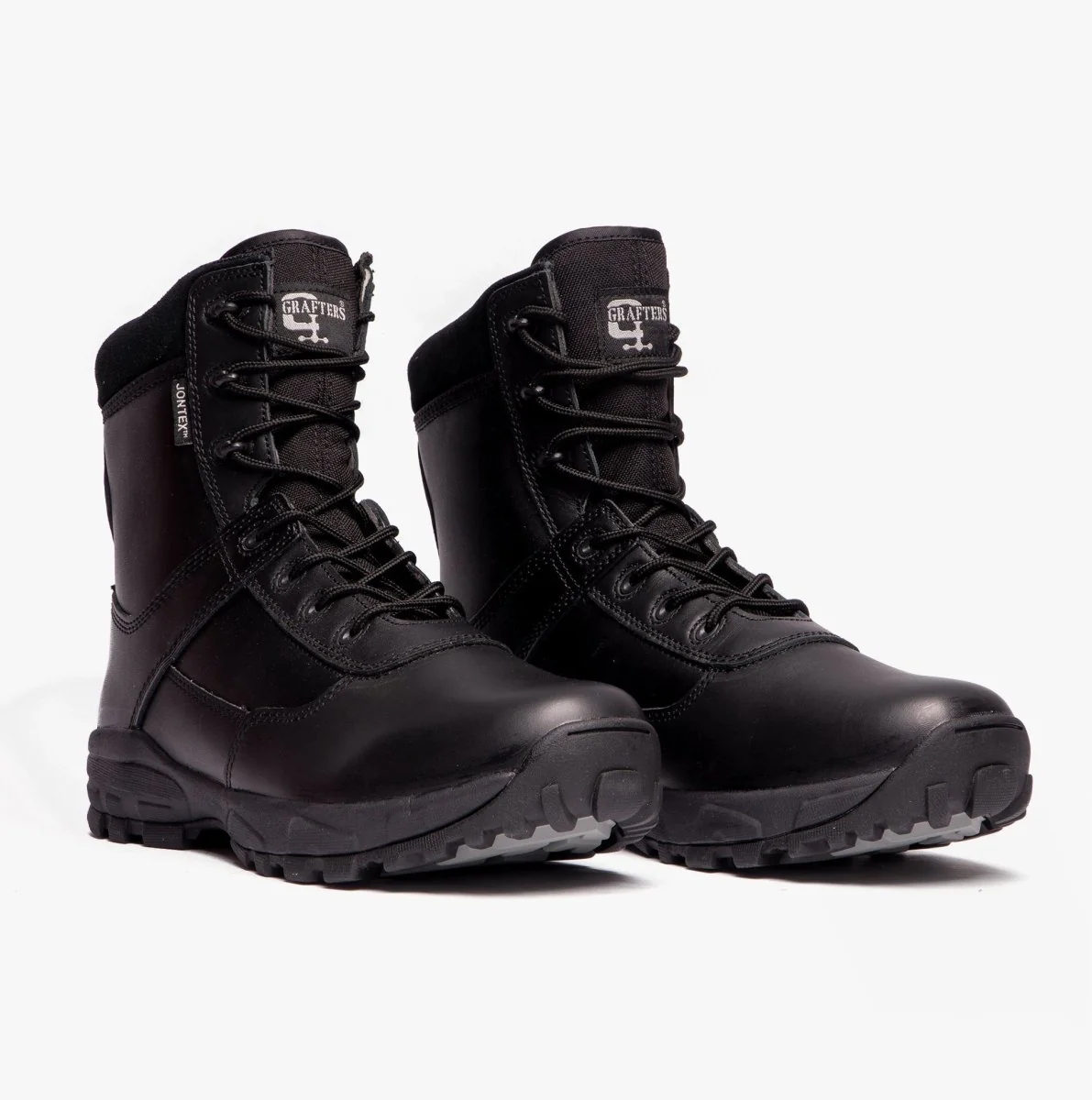 Grafters AMBUSH Unisex Waterproof Leather Work Boots Black - Image 10