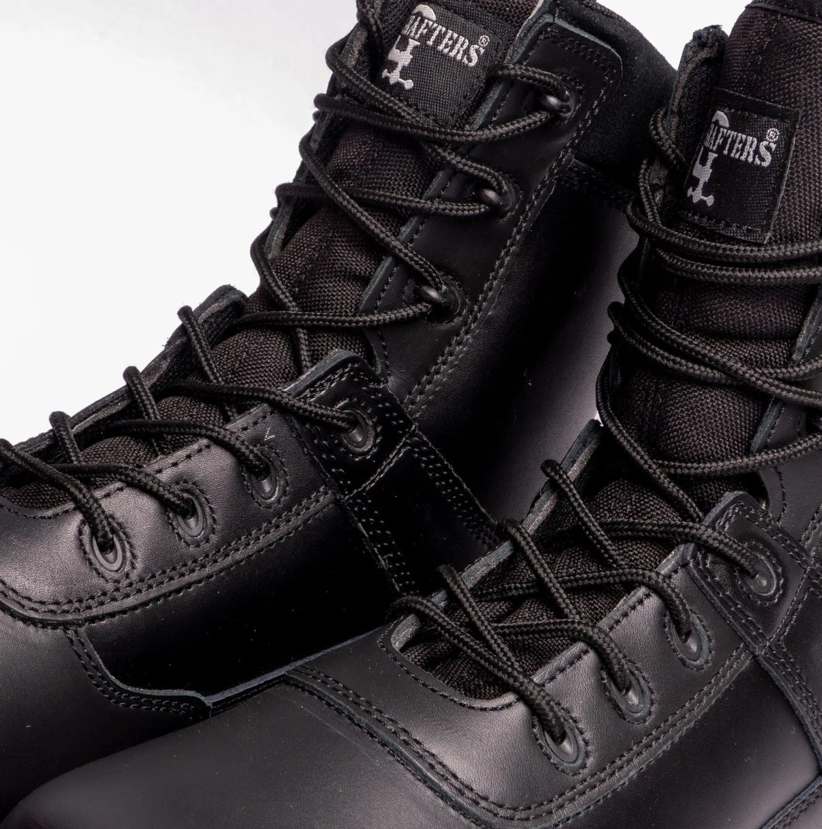 Grafters AMBUSH Unisex Waterproof Leather Work Boots Black - Image 14