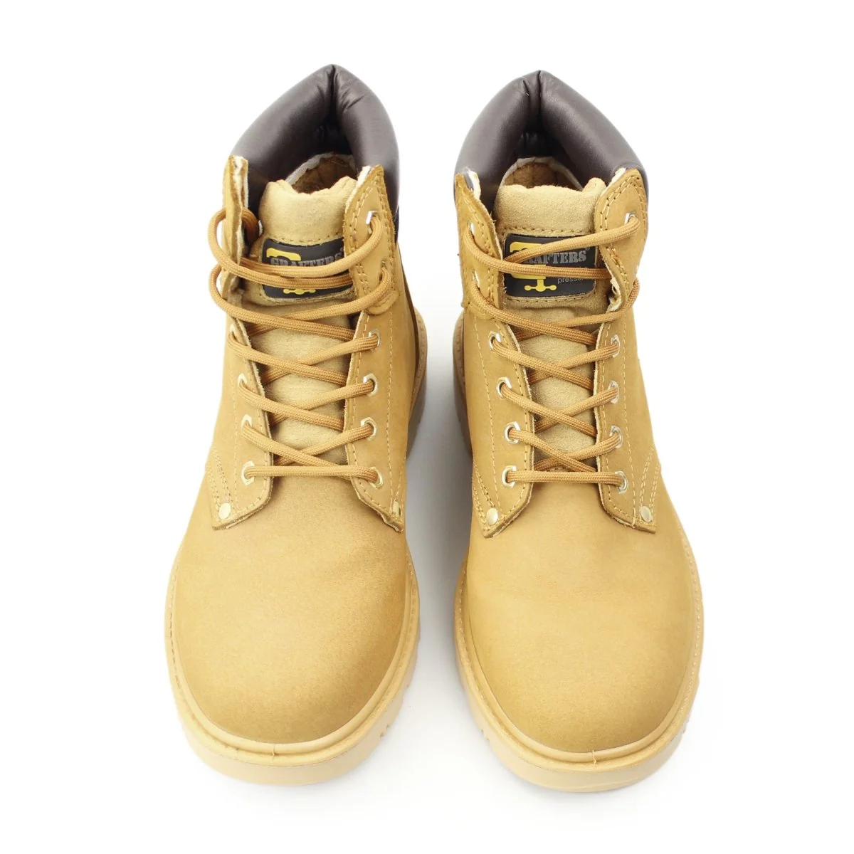 Grafters APPRENTICE Unisex Safety Boots Honey - Image 8
