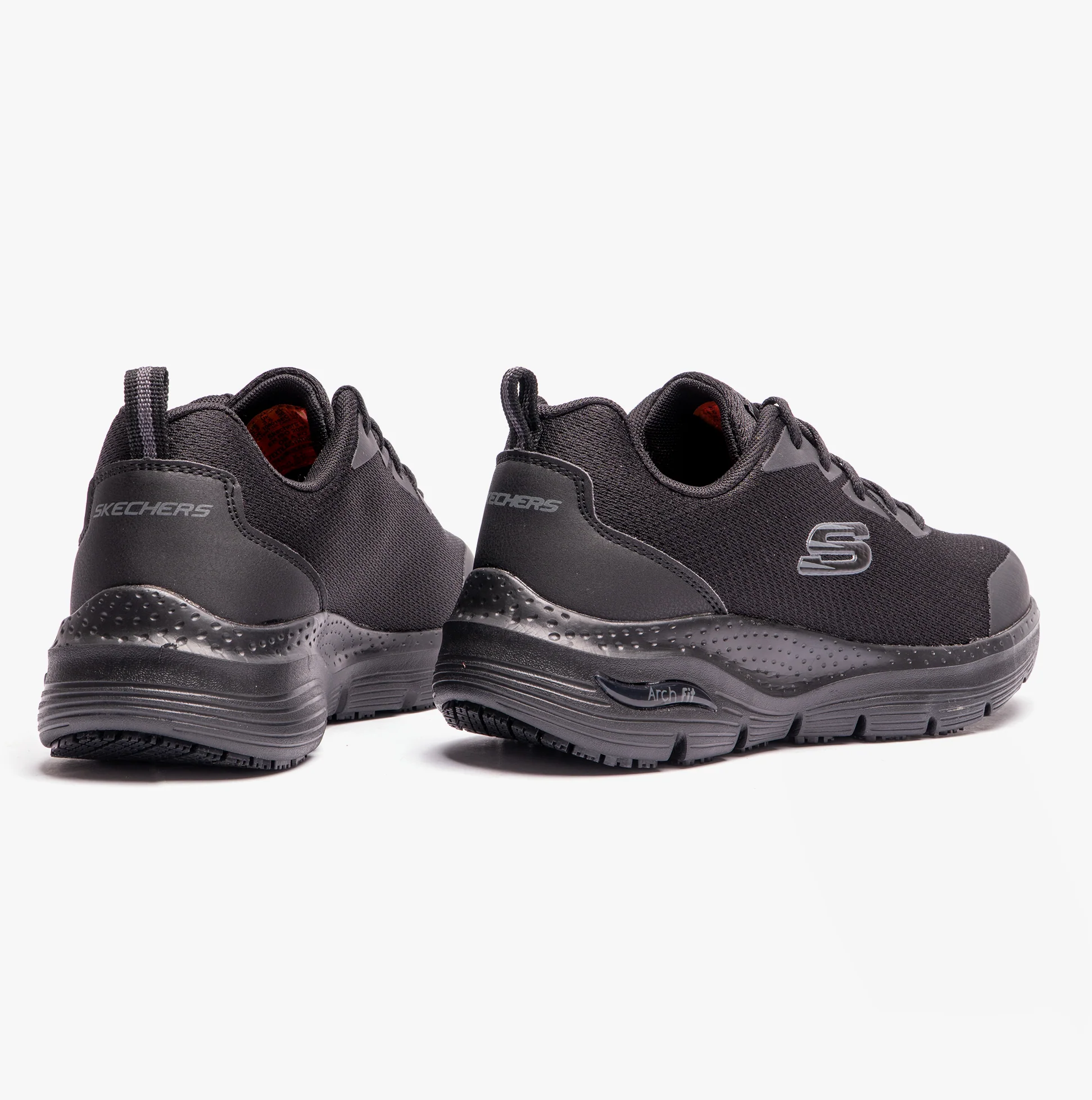 Skechers Work 108019EC ARCH FIT SR Womens Occupational Trainers Black - Image 4