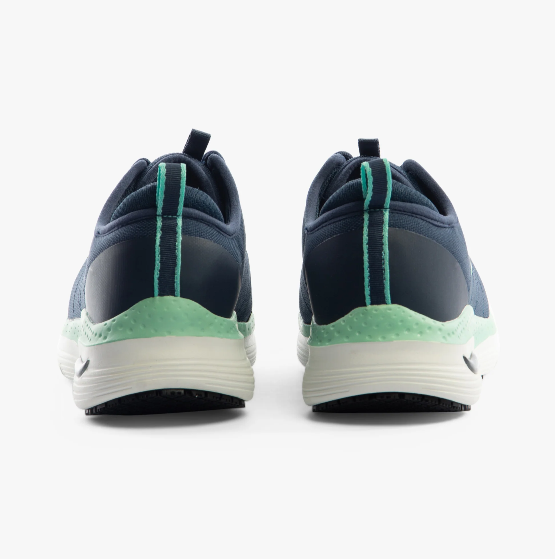 Skechers Work 108075EC ARCH FIT SR - EBINAL Womens Safety Trainers Navy/Aqua - Image 4