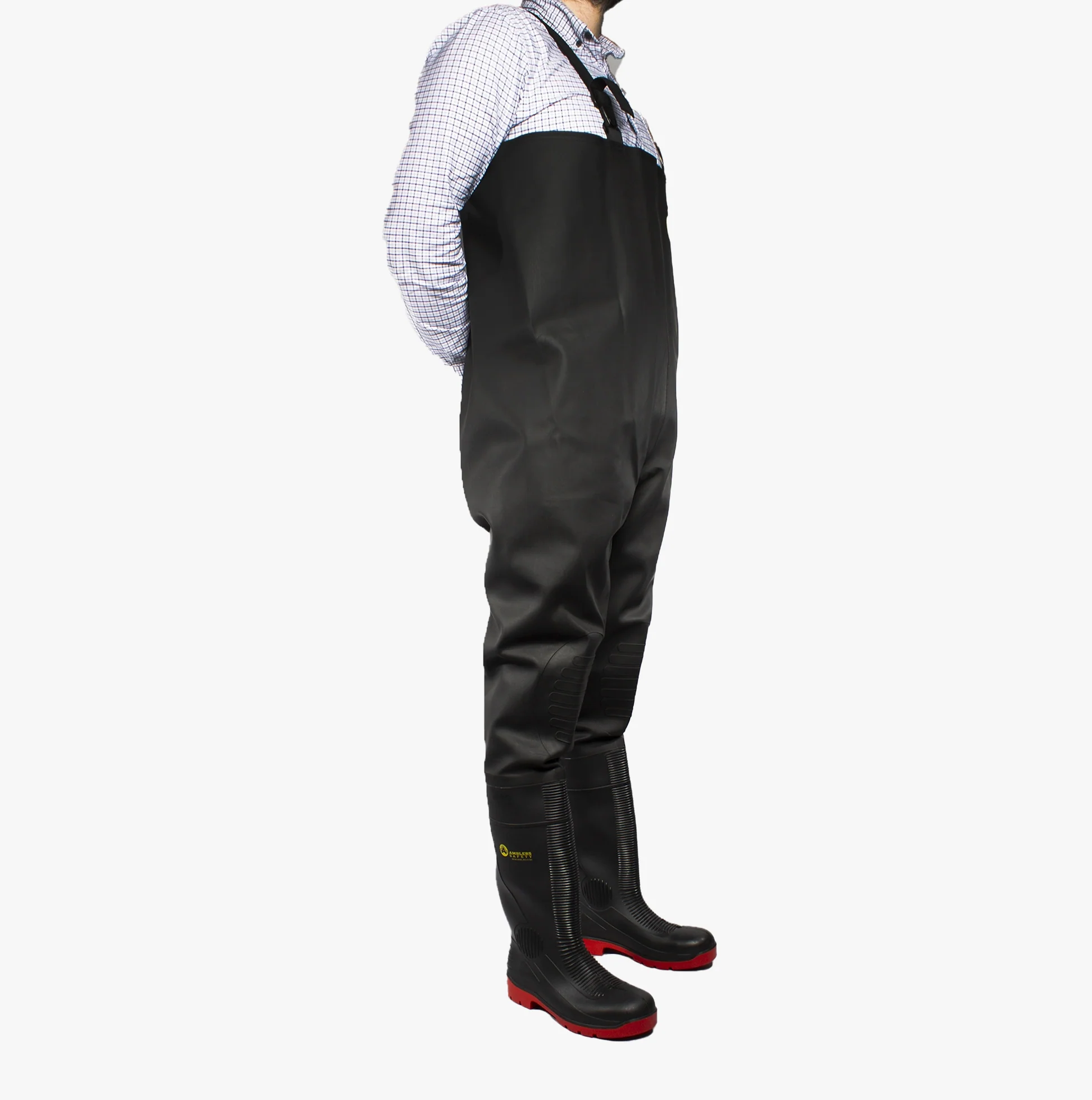 Amblers Safety DANUBE Unisex Safety Waders Black/Red - Image 3