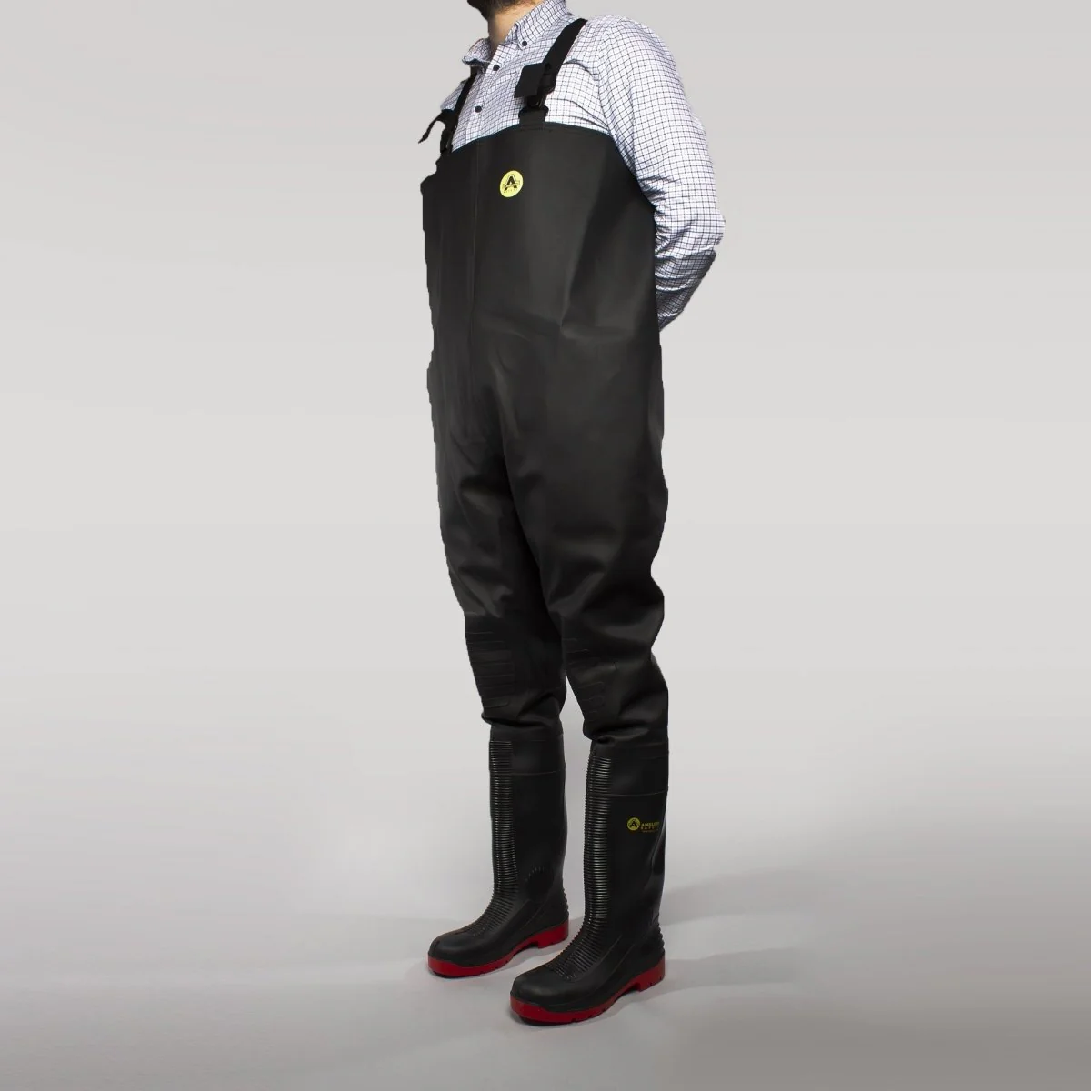 Amblers Safety DANUBE Unisex Safety Waders Black/Red - Image 5