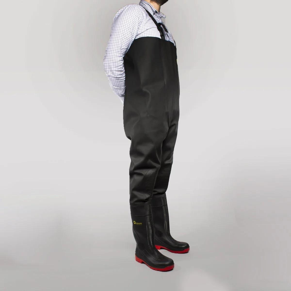 Amblers Safety DANUBE Unisex Safety Waders Black/Red - Image 6
