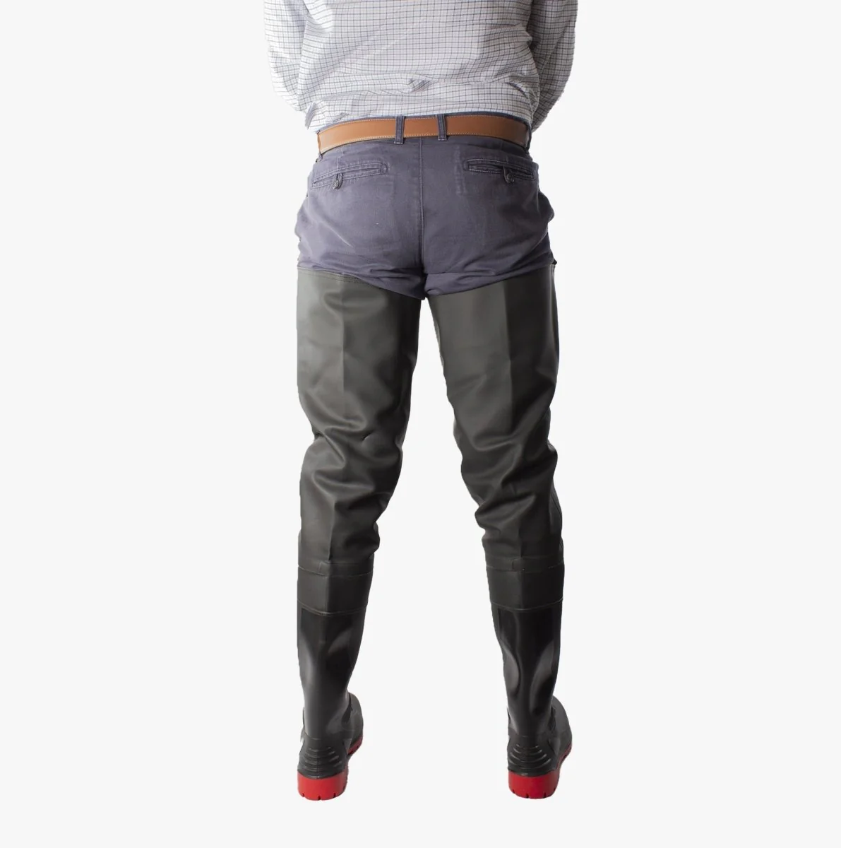 Amblers Safety RHONE Unisex Safety Thigh Waders Black/Red - Image 7