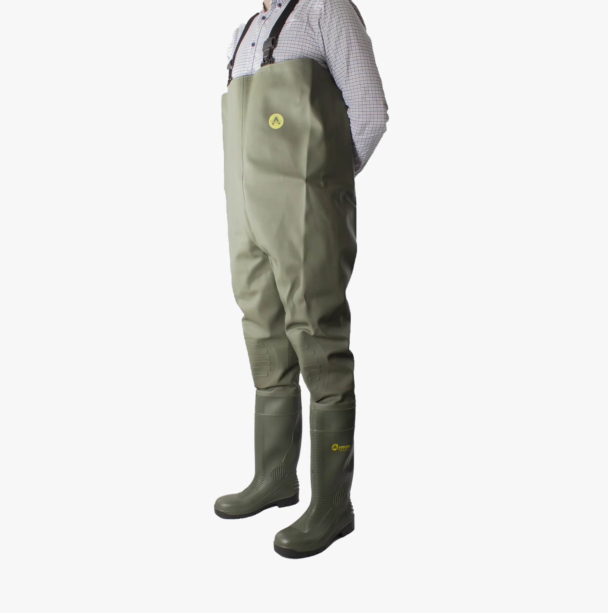 Amblers Safety TYNE Unisex Safety Waders Green - Image 4
