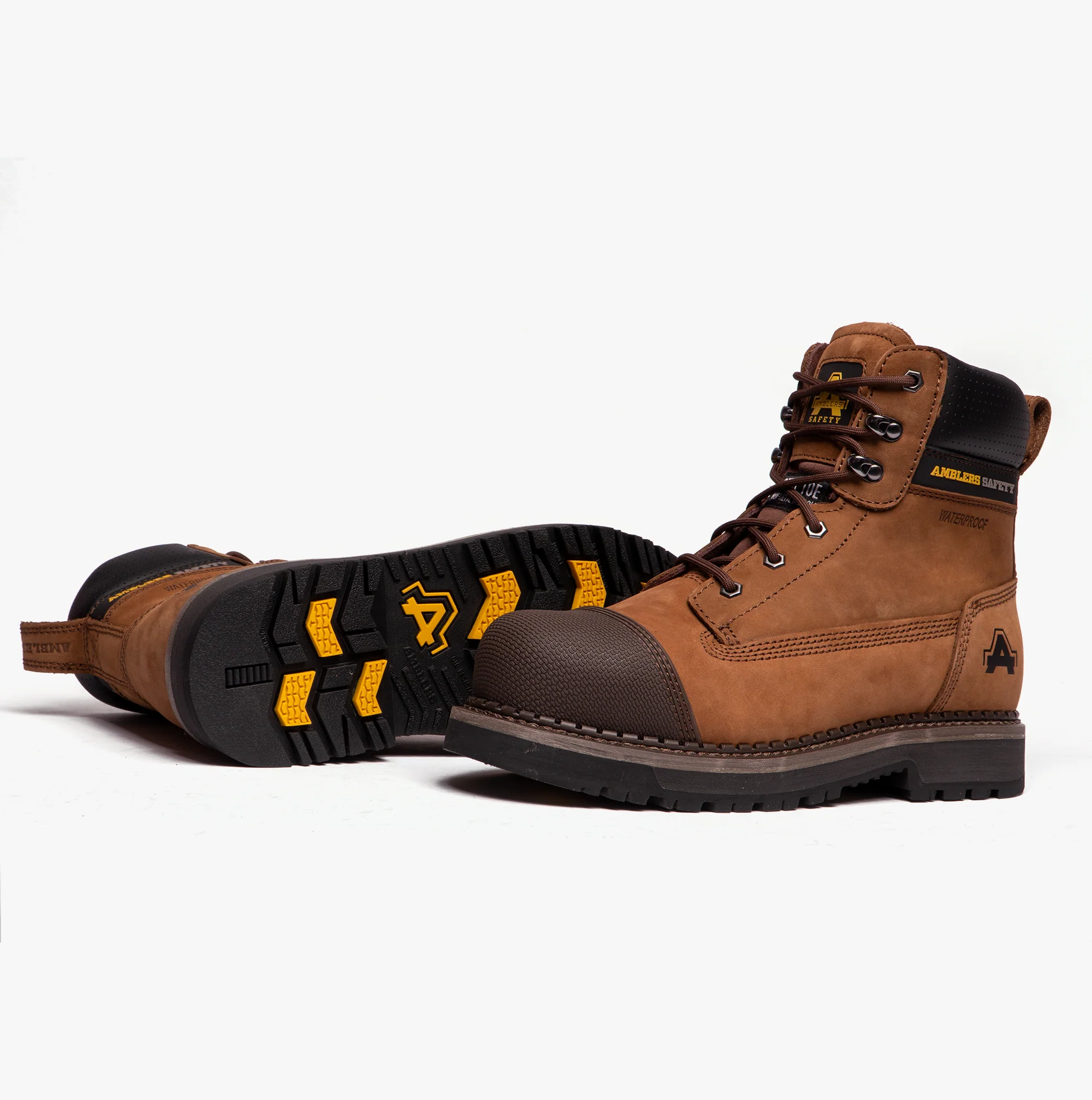 Amblers Safety AUSTWICK Mens Leather Safety Boots Brown - Image 10