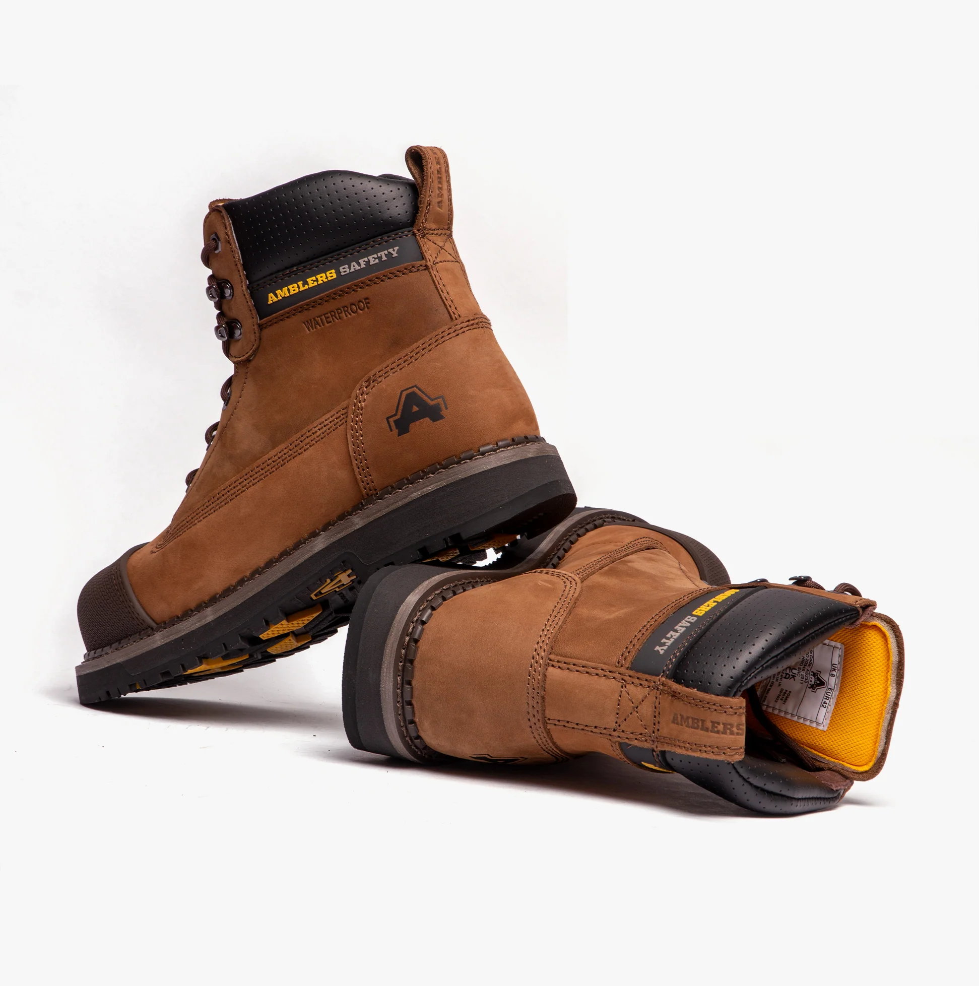 Amblers Safety AUSTWICK Mens Leather Safety Boots Brown - Image 11