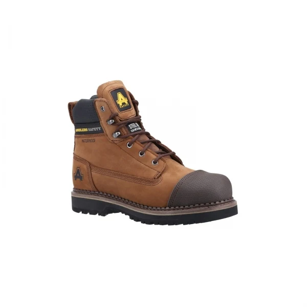Amblers Safety AUSTWICK Mens Leather Safety Boots Brown - Image 2