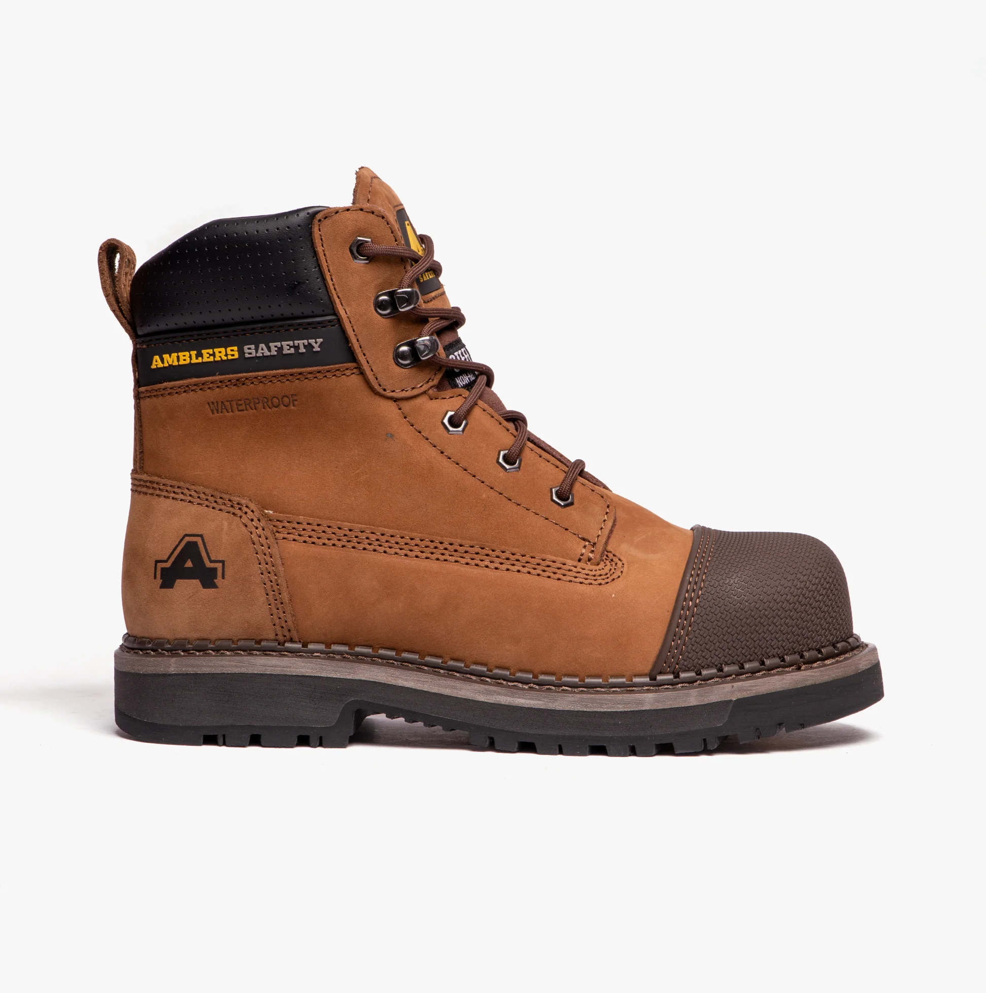 Amblers Safety AUSTWICK Mens Leather Safety Boots Brown - Image 5