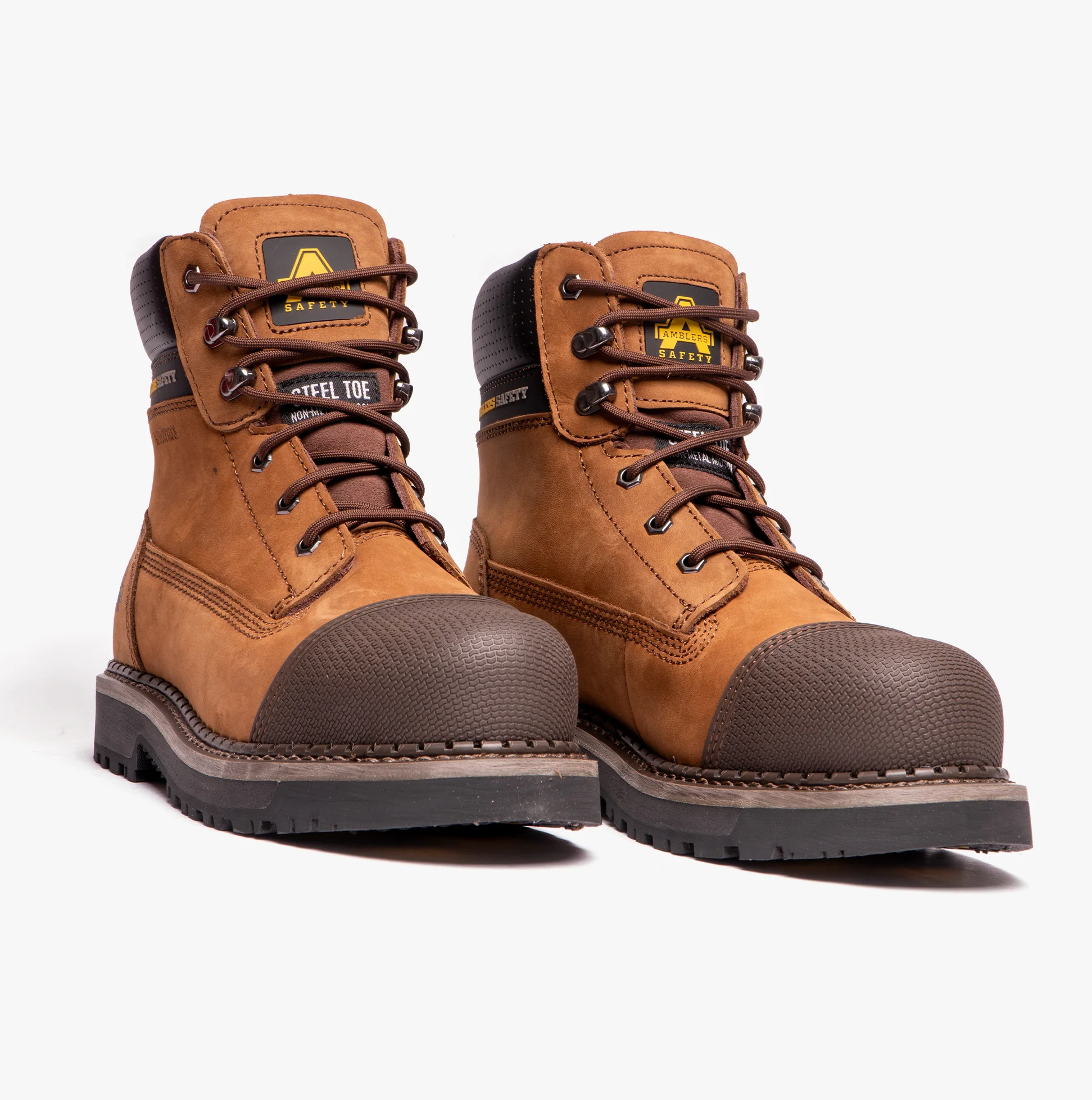 Amblers Safety AUSTWICK Mens Leather Safety Boots Brown - Image 6