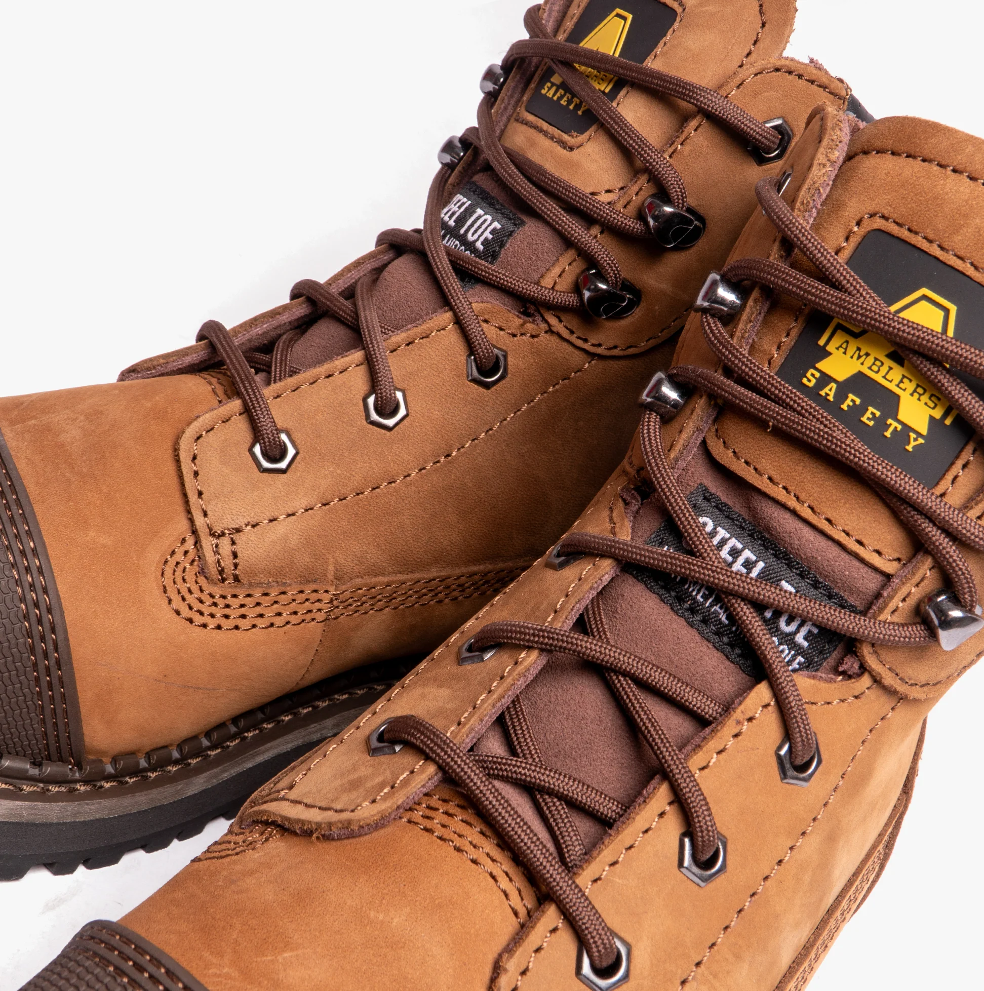 Amblers Safety AUSTWICK Mens Leather Safety Boots Brown - Image 8