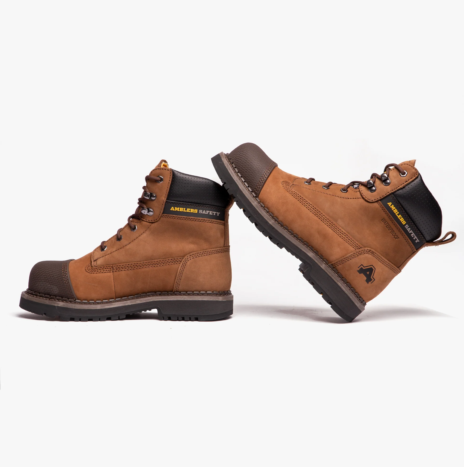 Amblers Safety AUSTWICK Mens Leather Safety Boots Brown - Image 9