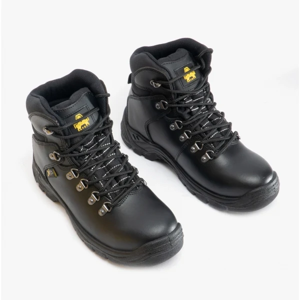 Amblers Safety AS335 MOORFOOT S3 Unisex Leather Safety Boots Black - Image 2