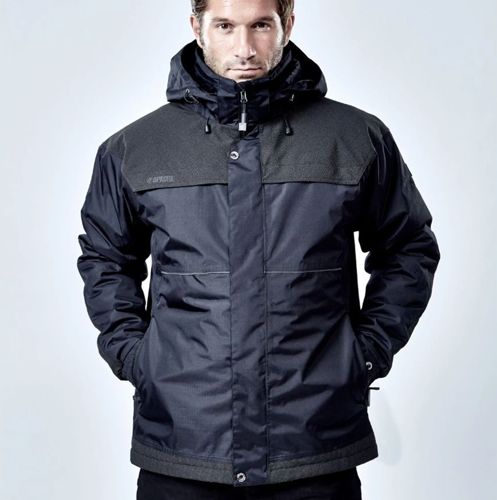 Apache ATS Mens Waterproof Coat Black - Image 3