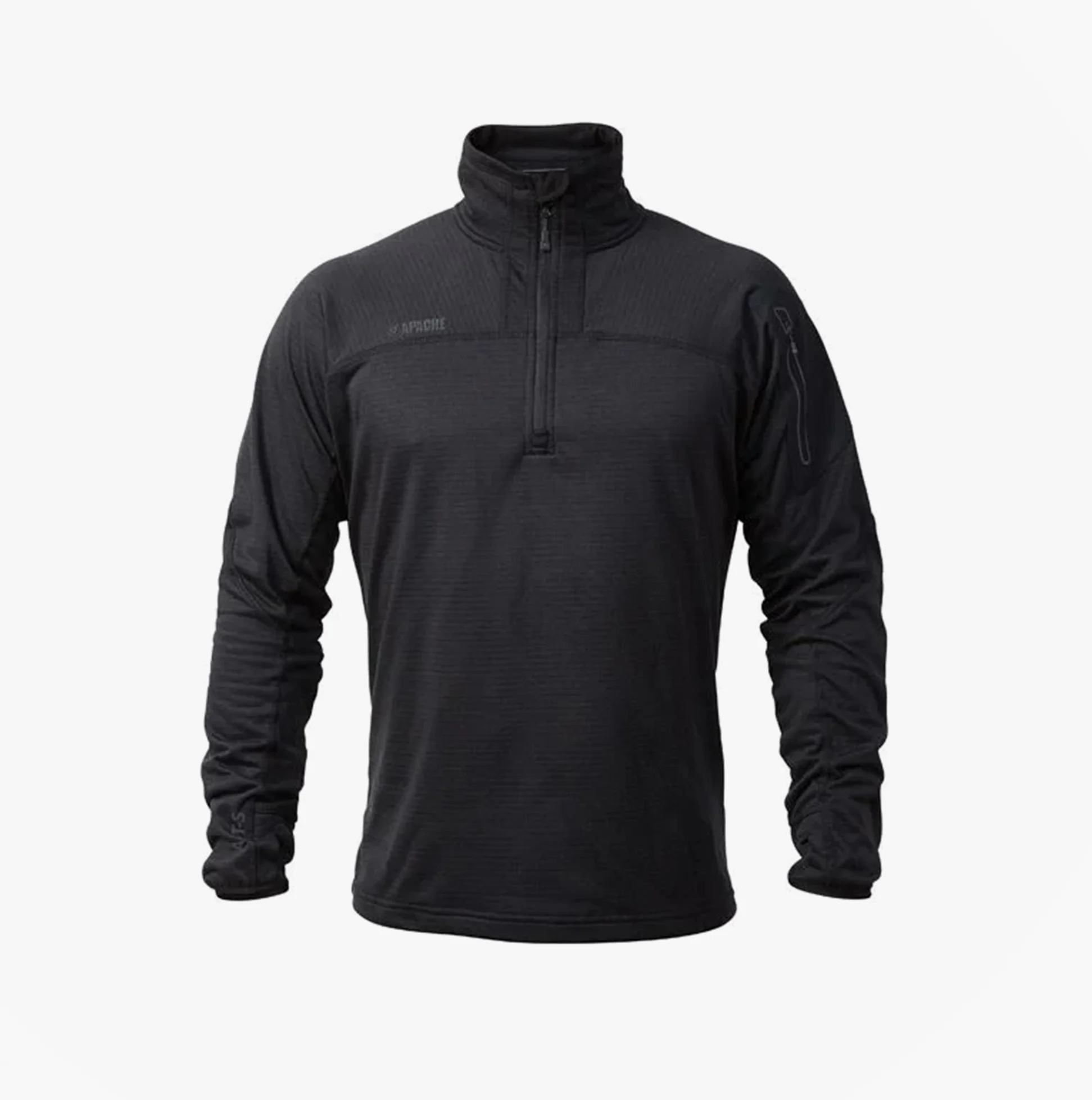 Apache ATS TECH Mens Quarter-Zip Fleece Black - Image 5