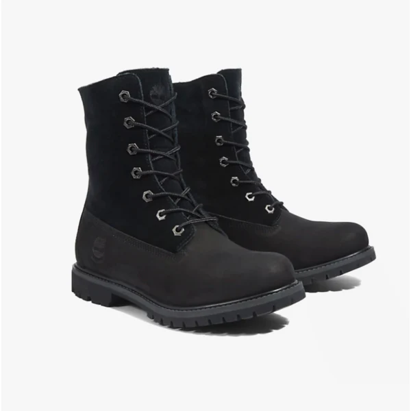 Timberland AUTHENTIC FOLD DOWN Womens Boots Black Nubuck - Image 2