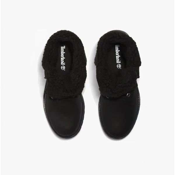 Timberland AUTHENTIC FOLD DOWN Womens Boots Black Nubuck - Image 3