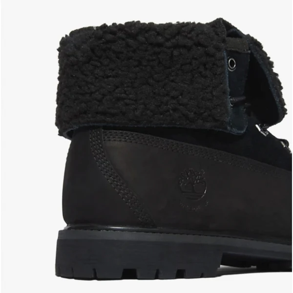 Timberland AUTHENTIC FOLD DOWN Womens Boots Black Nubuck - Image 4