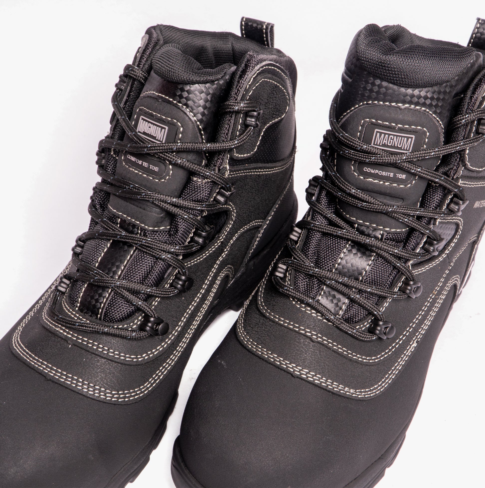 Magnum BROADSIDE 6.0 Mens Leather Industrial Safety Boots Black - Image 4