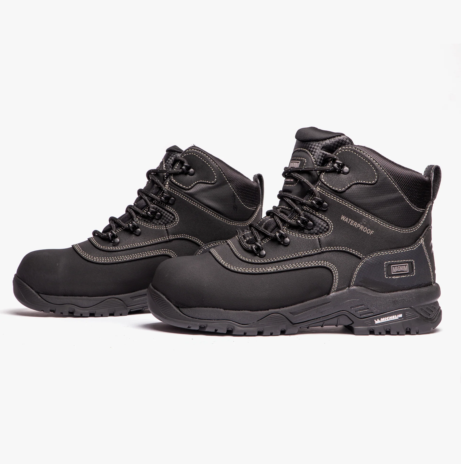 Magnum BROADSIDE 6.0 Mens Leather Industrial Safety Boots Black - Image 5