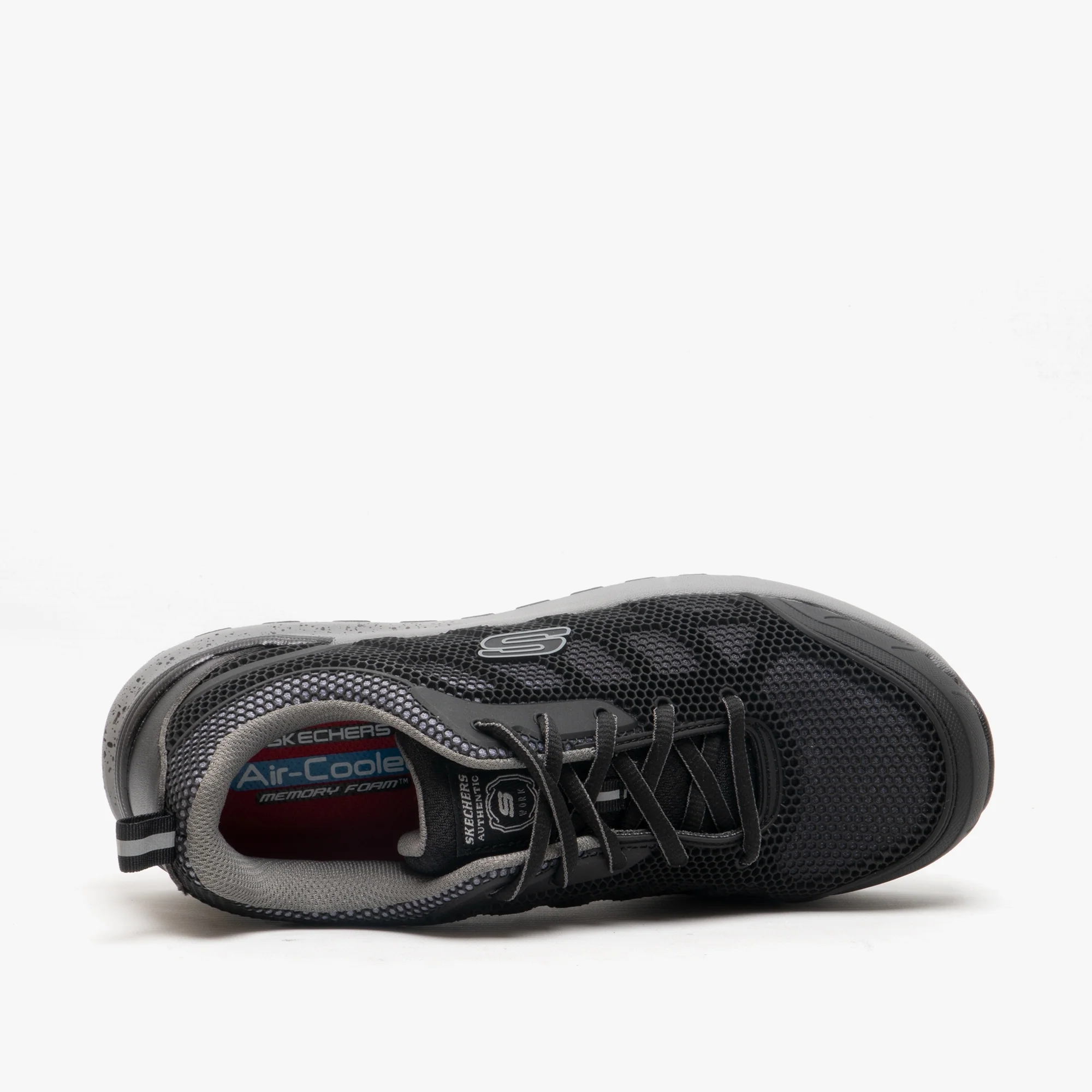 Skechers Work 77273EC BULKLIN - LYNDALE Womens Safety Trainers Black/Grey - Image 4