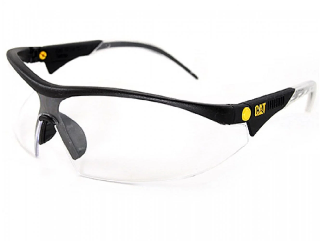 CAT DIGGER Mens Safety Sunglasses Clear: One Size - Image 3
