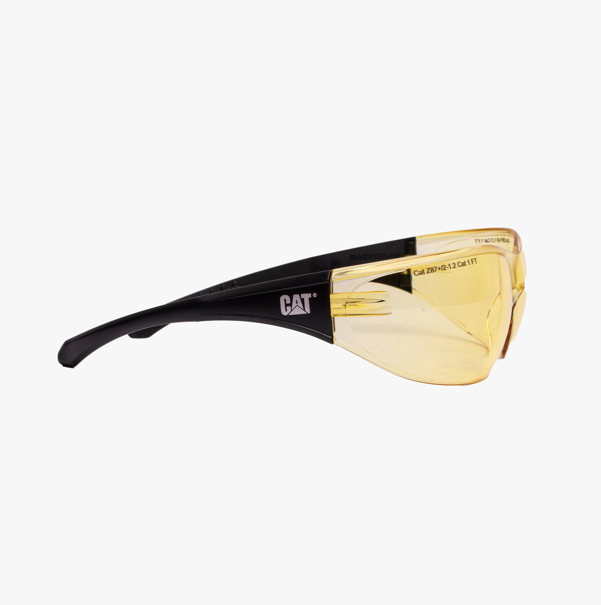 CAT MORTAR Protective Rimless Safety Glasses Sunglasses Yellow One Size - Image 3