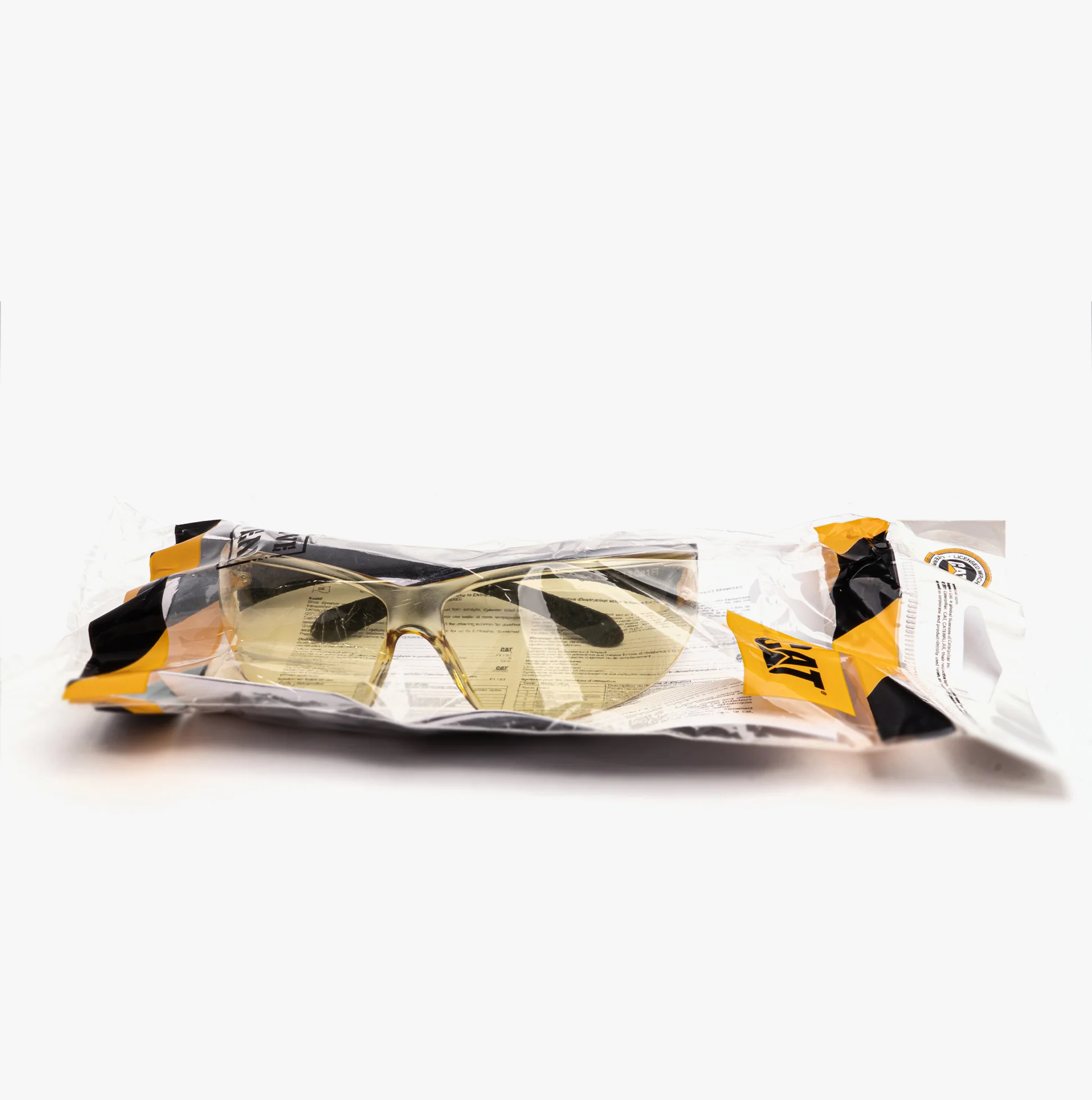 CAT MORTAR Protective Rimless Safety Glasses Sunglasses Yellow One Size - Image 5