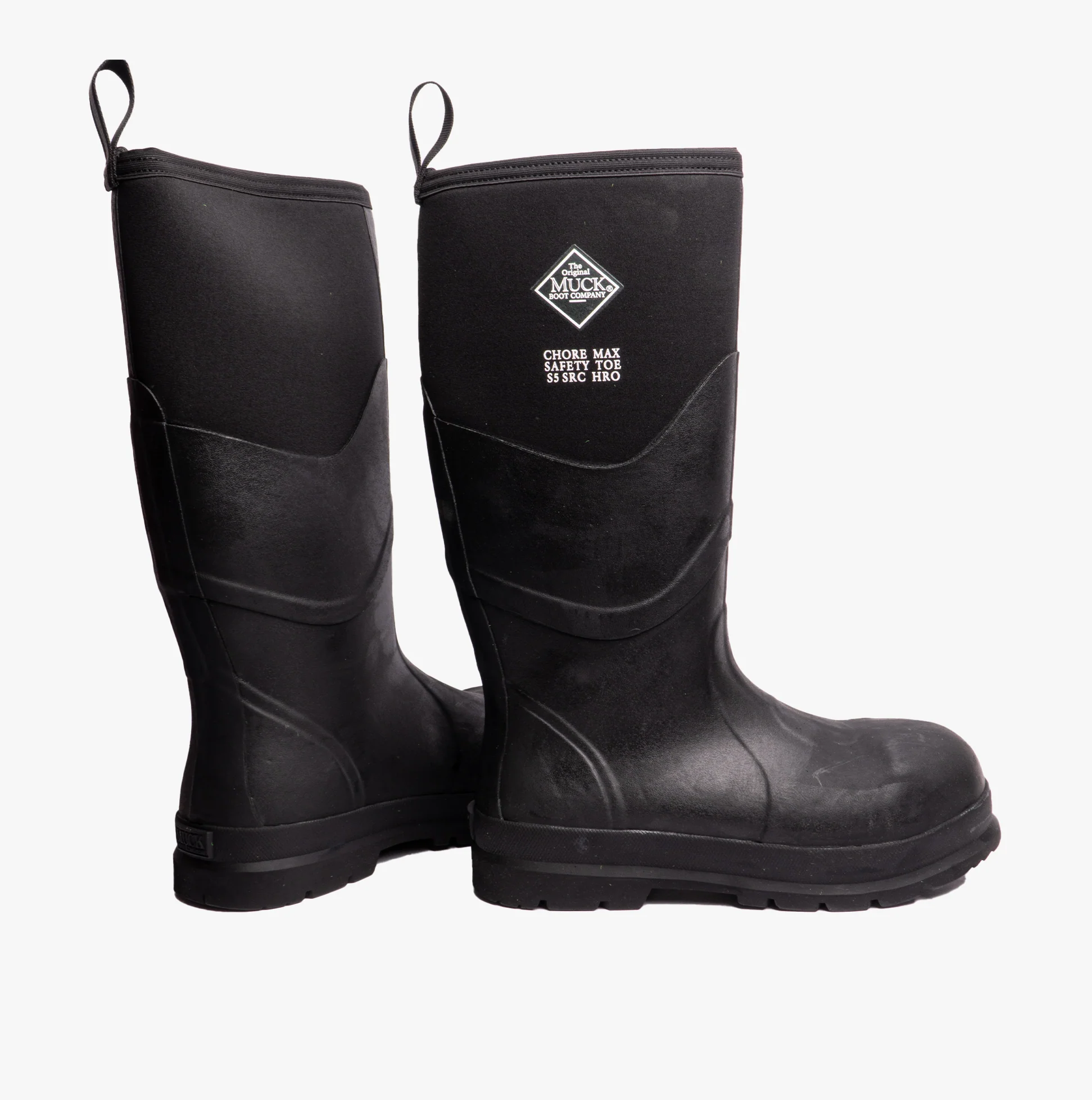 Muck Boots CHORE MAX S5 Unisex Rubber Safety Wellington Boots Black - Image 3