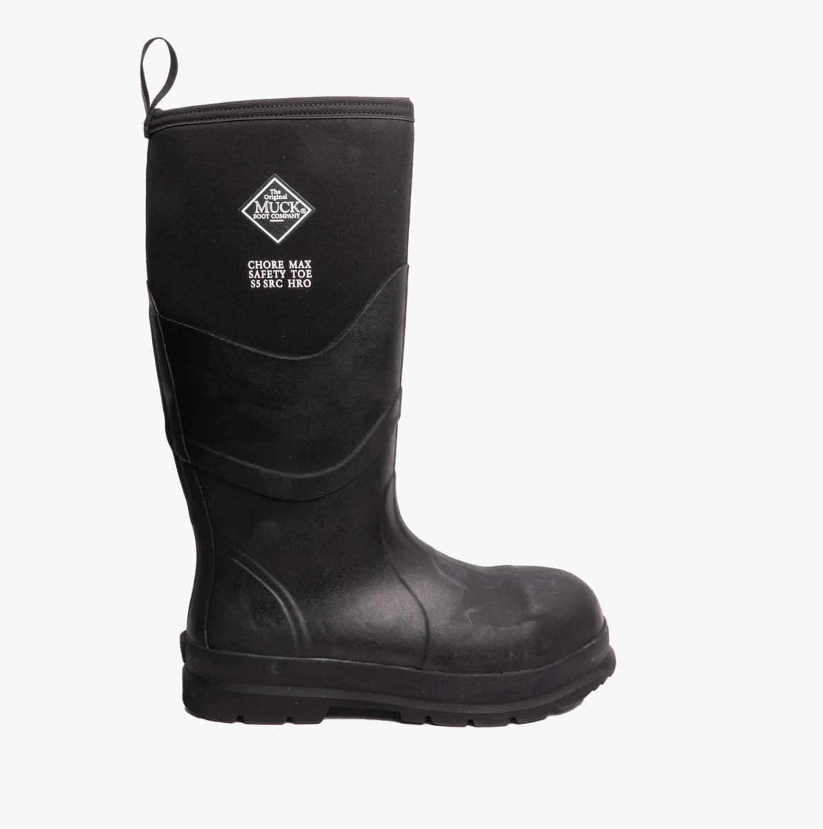 Muck Boots CHORE MAX S5 Unisex Rubber Safety Wellington Boots Black - Image 7