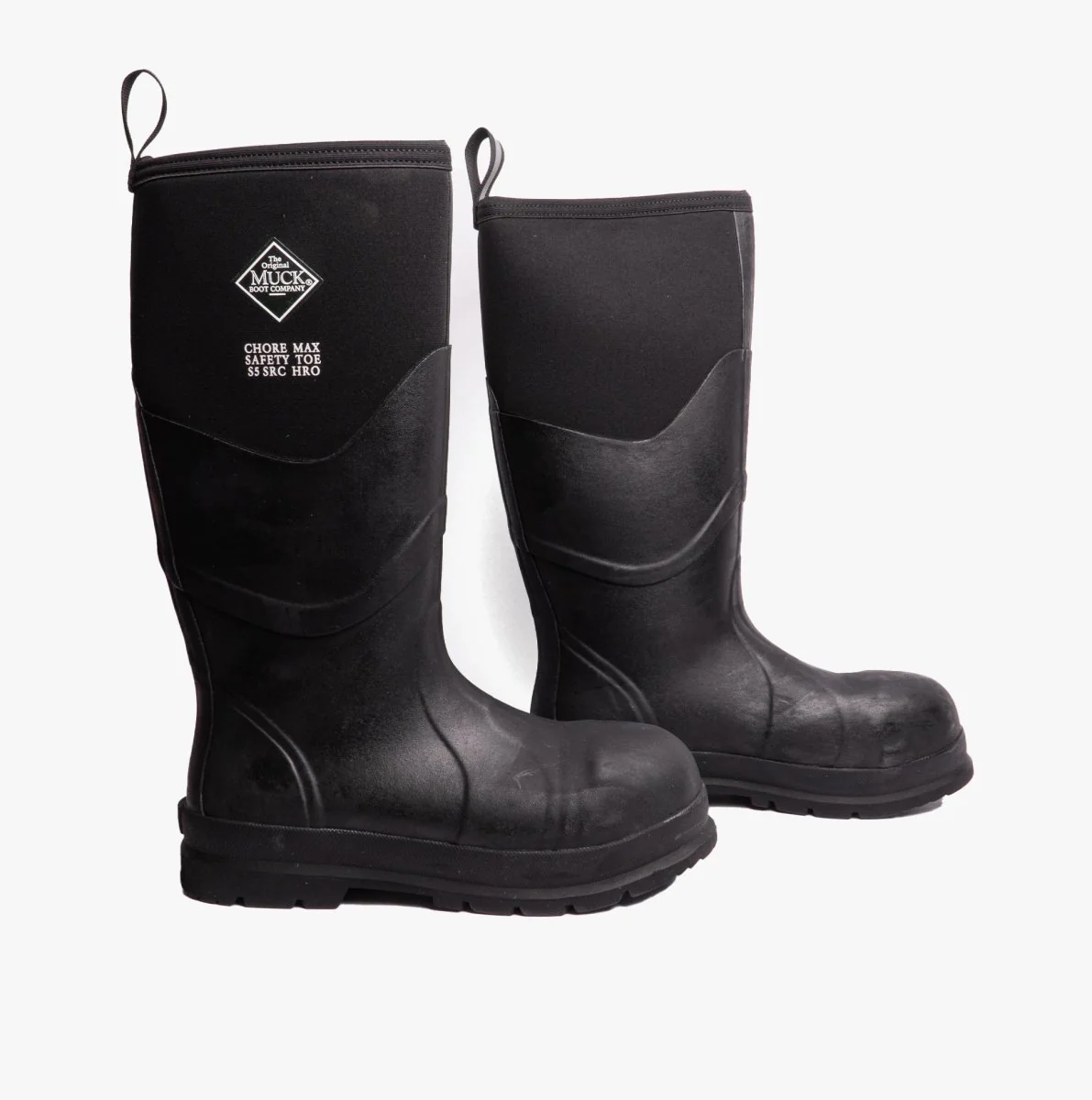 Muck Boots CHORE MAX S5 Unisex Rubber Safety Wellington Boots Black - Image 8