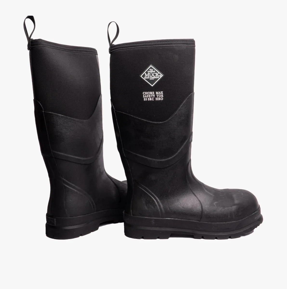 Muck Boots CHORE MAX S5 Unisex Rubber Safety Wellington Boots Black - Image 9