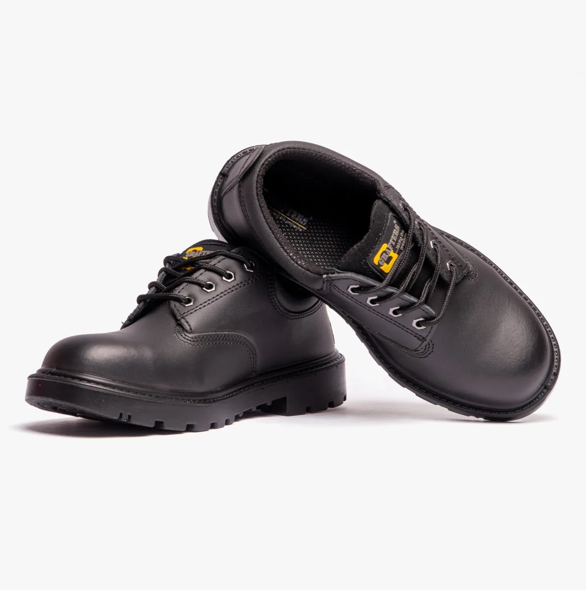 Grafters CONTRACTOR Unisex Leather Safety Shoes Black - Image 13