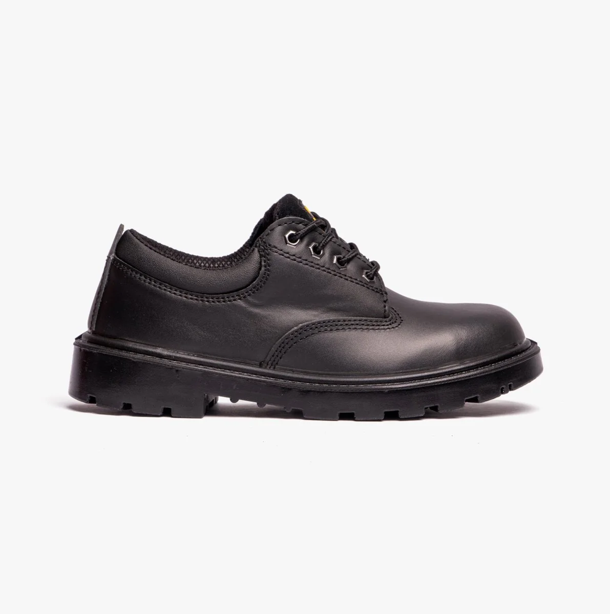 Grafters CONTRACTOR Unisex Leather Safety Shoes Black - Image 8