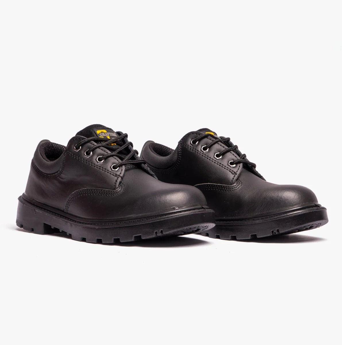 Grafters CONTRACTOR Unisex Leather Safety Shoes Black - Image 9