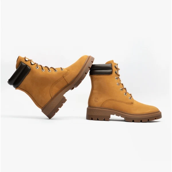 Timberland Cortina Valley 6in Womens Boots Wheat Nubuck - Image 4