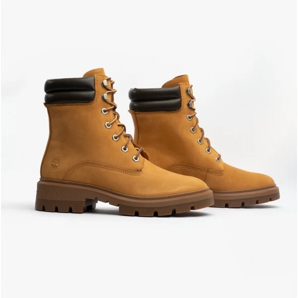 Timberland Cortina Valley 6in Womens Boots Wheat Nubuck - Image 5